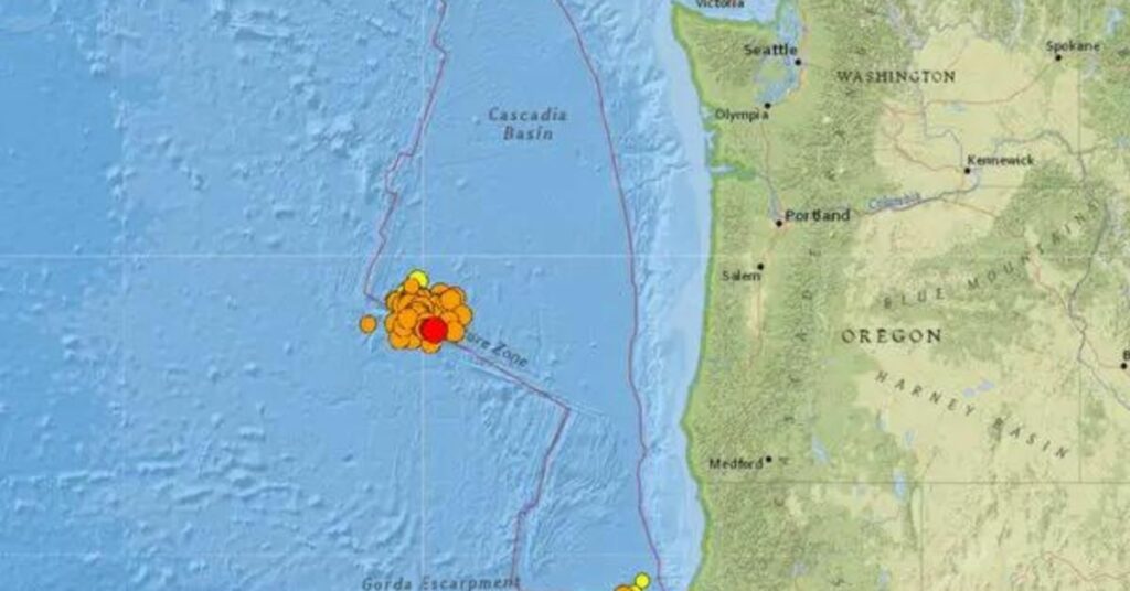 4.2 Magnitude Earthquake Was Observed Off The Coast Of Oregon