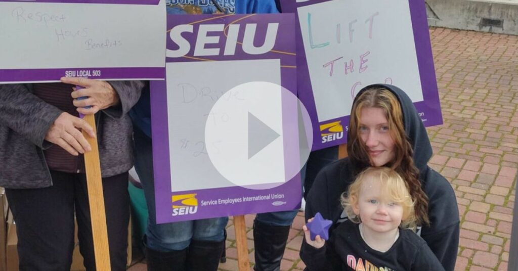 Homecare Workers Rally for Livable Wages in Southern Oregon
