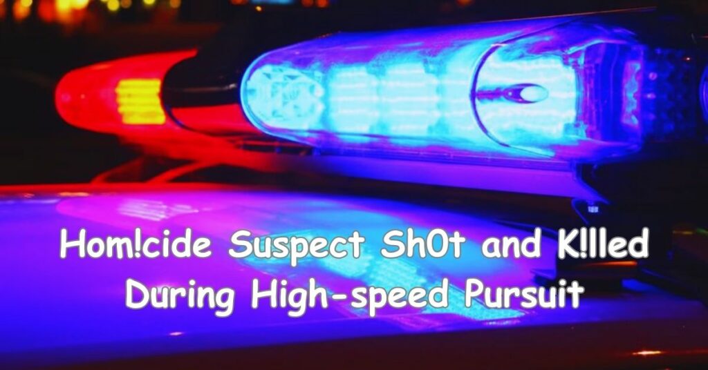 Hom!cide Suspect Sh0t and K!lled During High-speed Pursuit