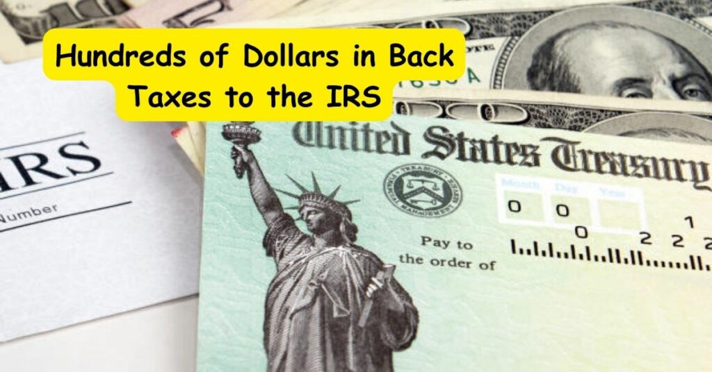 Hundreds of Dollars in Back Taxes to the IRS