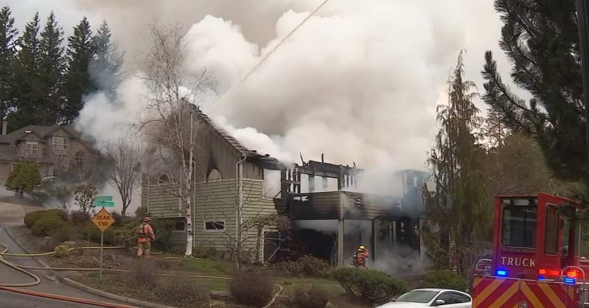 Portland Firefighters Reveal Startling Image of Portland Home Explosion 