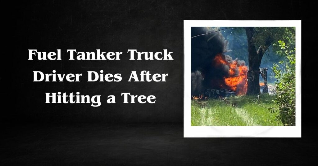 Fuel Tanker Truck Driver Dies After Hitting a Tree