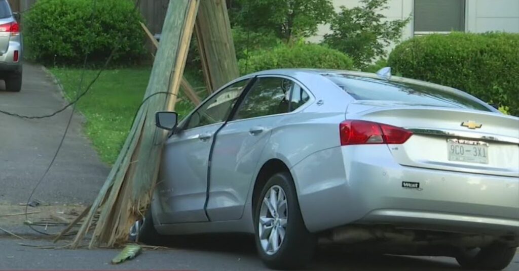 One F@tality Reported After Car Hits Utility Pole