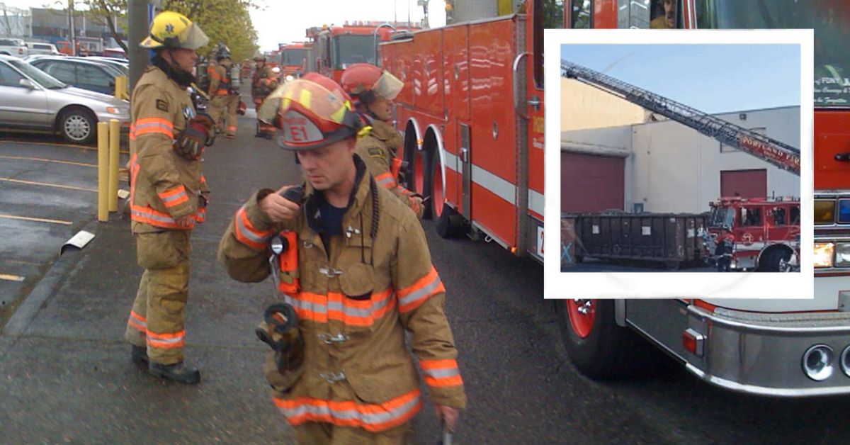 Portland's Industrial District Saw a Two-alarm Fire 