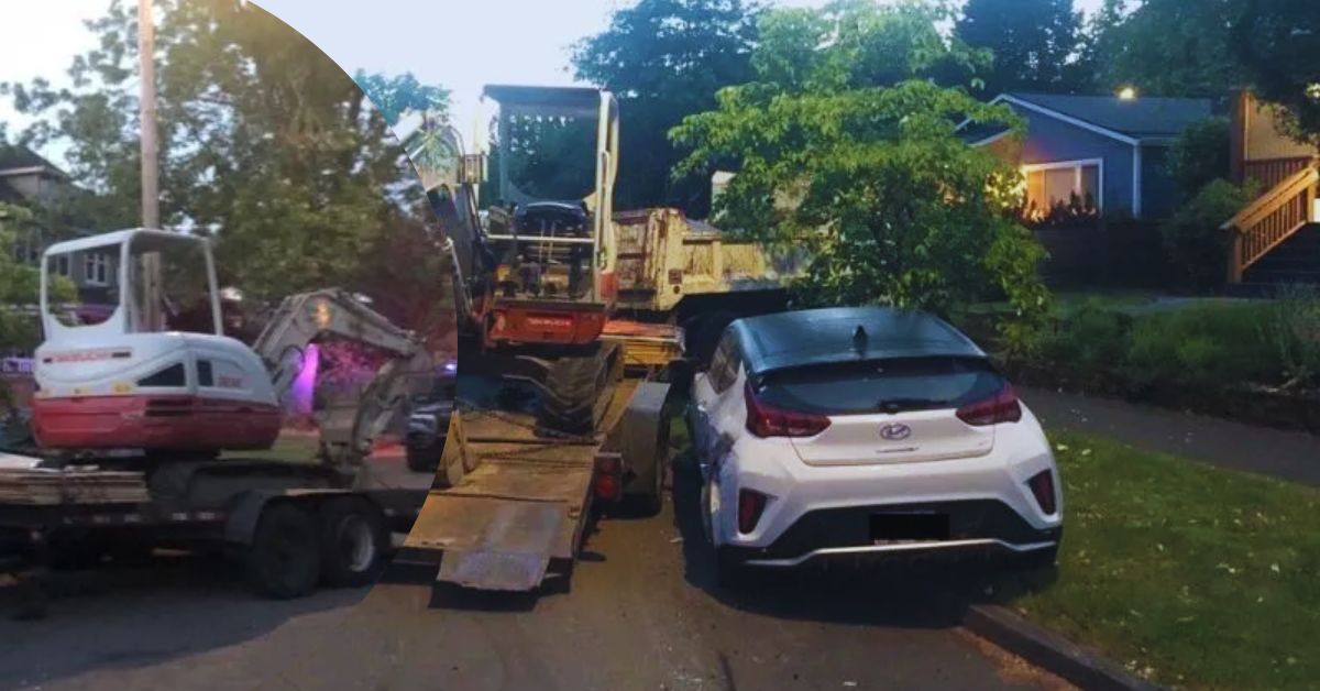 A Stolen Dump Truck and Four Cars in Northeast Portland