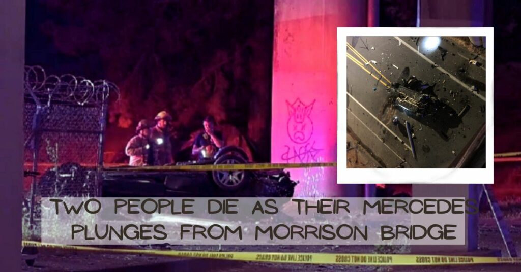 Two People Die as Their Mercedes Plunges From Morrison Bridge