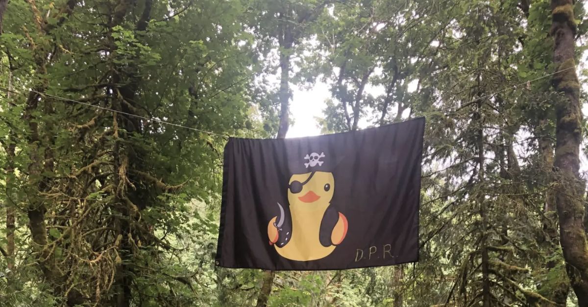 Weird Pirate Flag Seen In Forests
